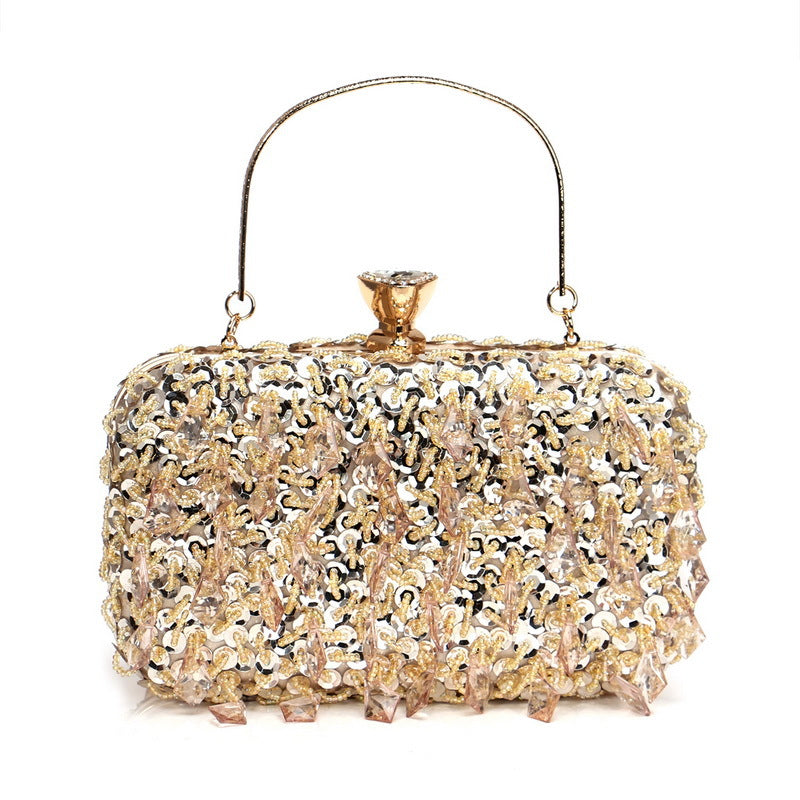 Clutch de noche bordado estilo vintage para banquete
