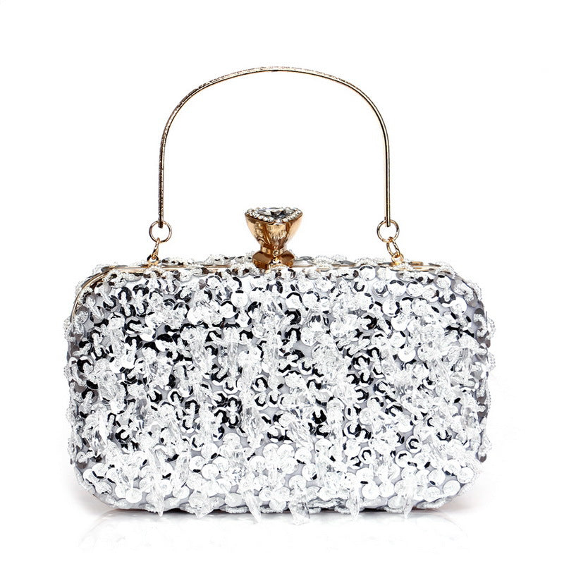 Clutch de noche bordado estilo vintage para banquete