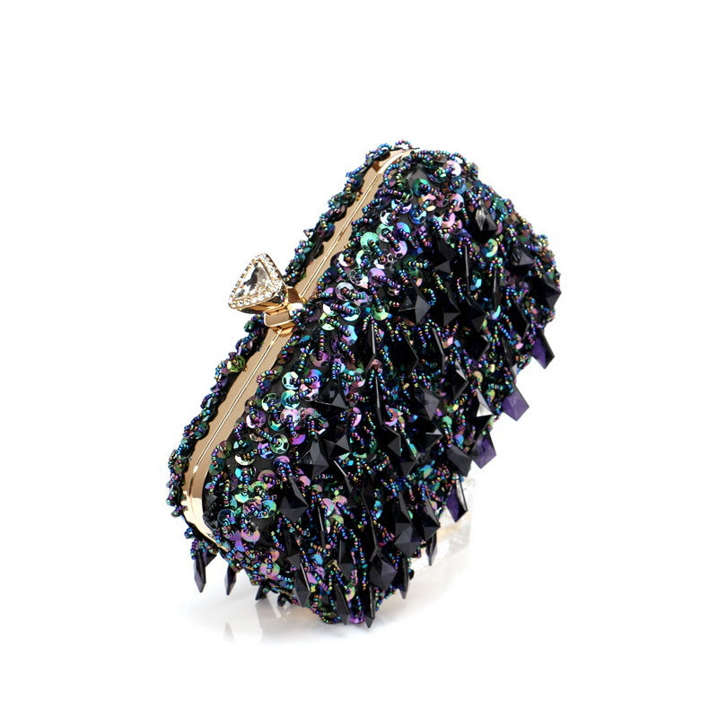 Clutch de noche bordado estilo vintage para banquete