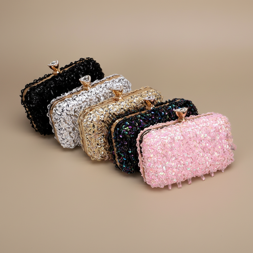Clutch fila diagonal fondo greige